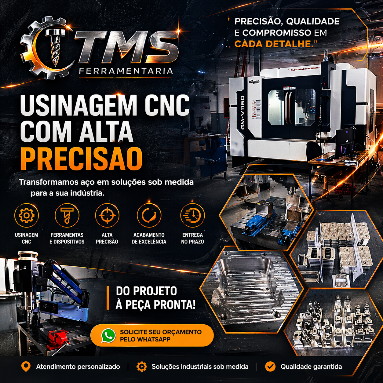 TMS Ferramentaria – usinagem CNC de alta precisão